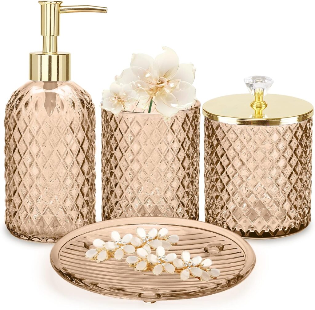 amber soap dispensers for bathroom