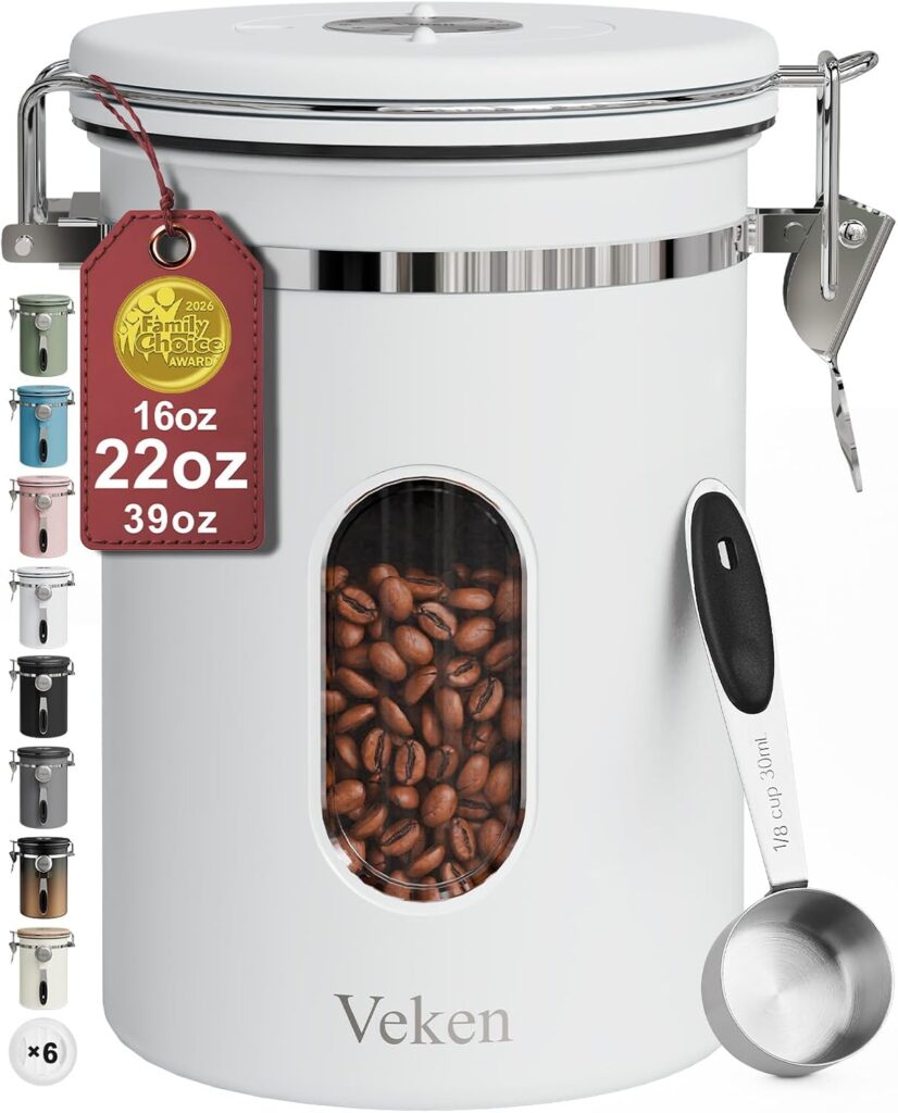 white coffee canister for coffee bar kitchen counter ideas