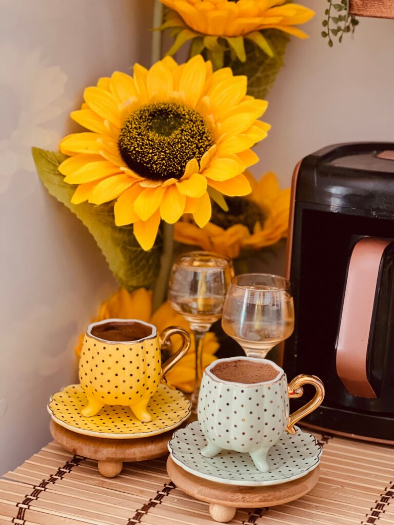 summer seasonal decor for coffee bar ideas for kitchen counter