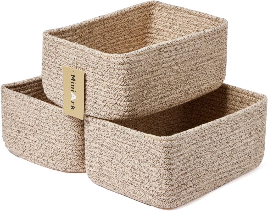3 amazon woven baskets