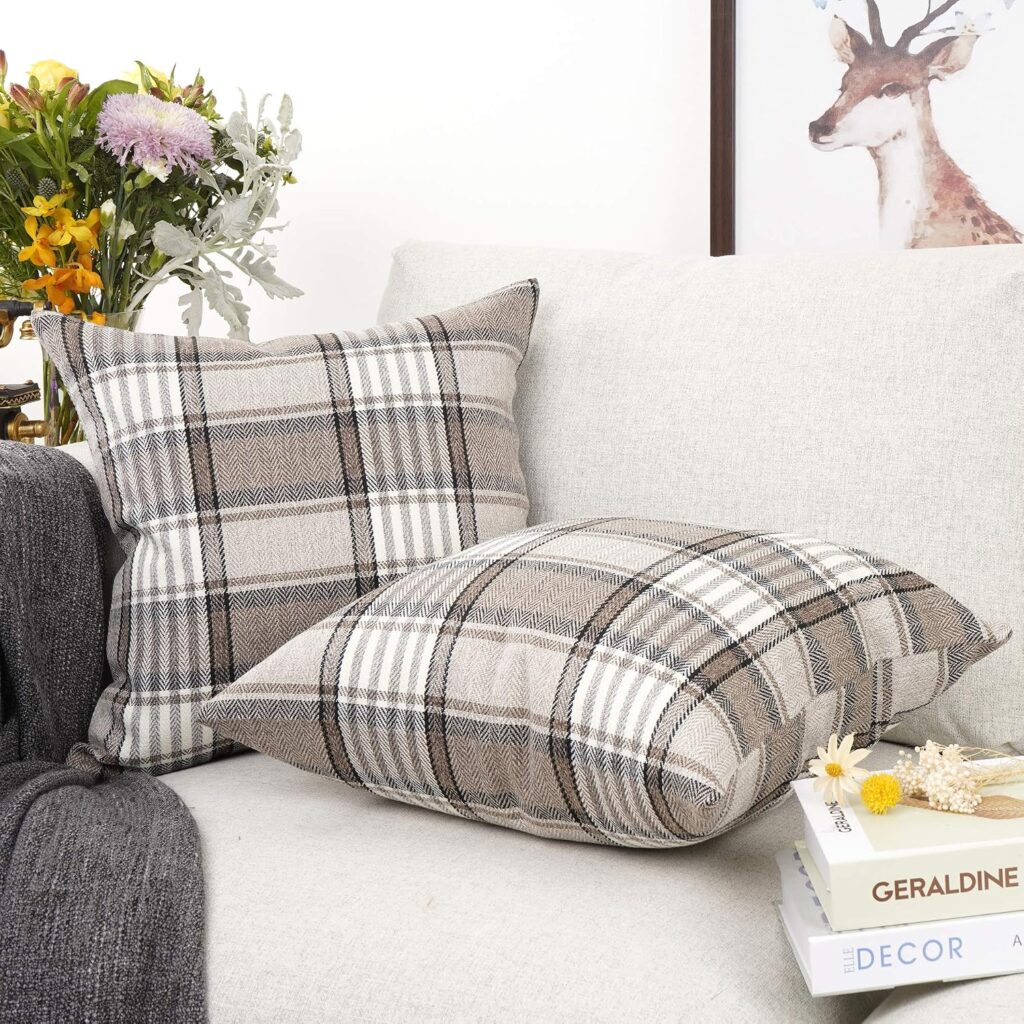 Plaid Throw Pillows