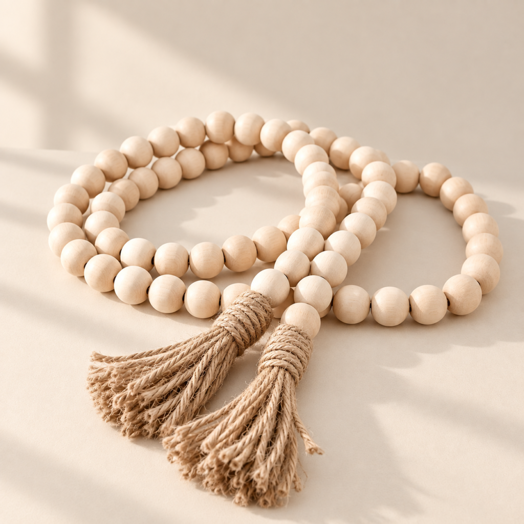 beige decorative beads fall decorations for the home