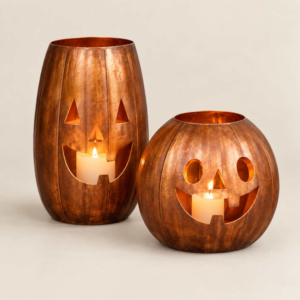 pumpkin lanterns for front porch