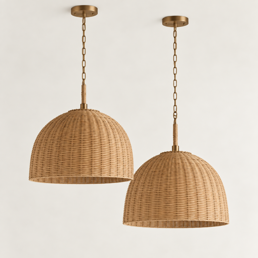 rattan lights for ceiling