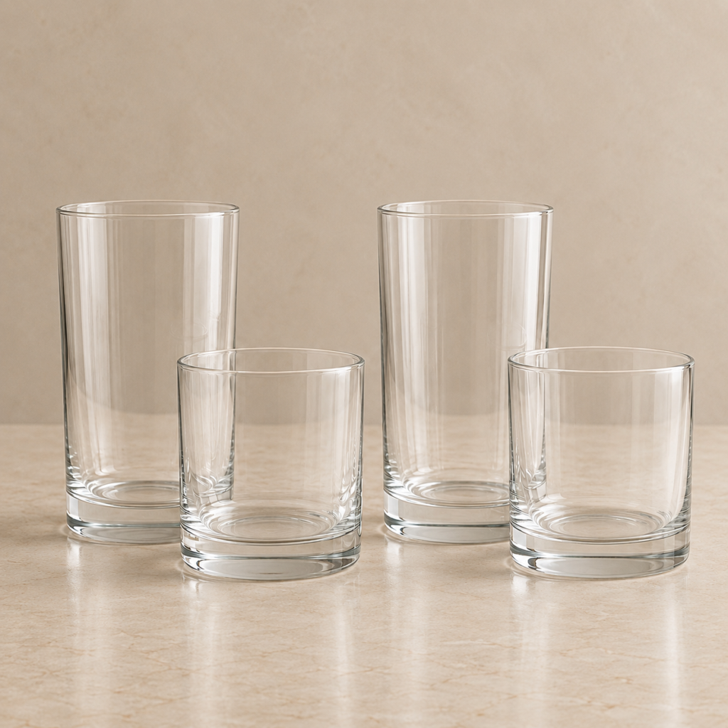 set of glassware