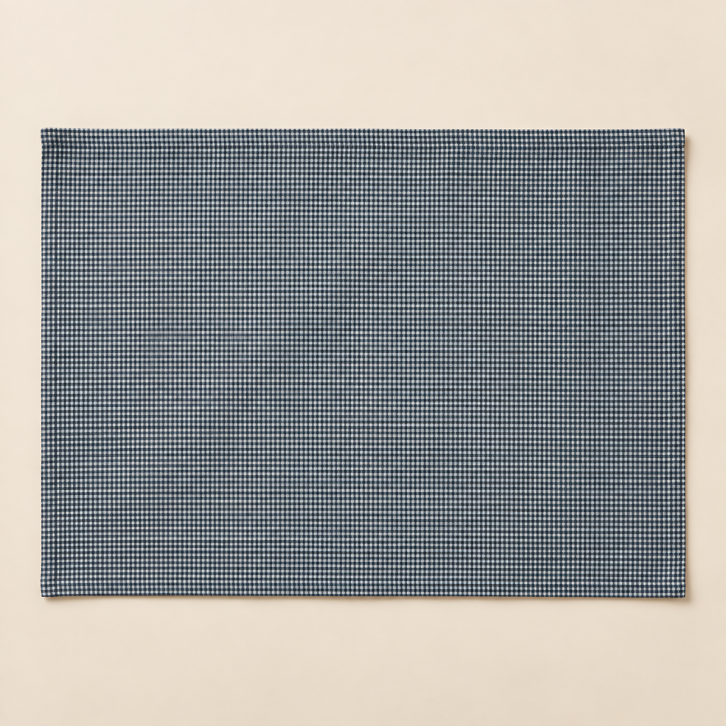 blue woven placemat